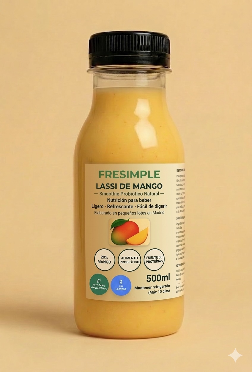 Smoothie Mango Sin Lactosa - Botella